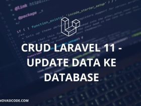 CRUD Laravel 11 – Edit Data ke Database