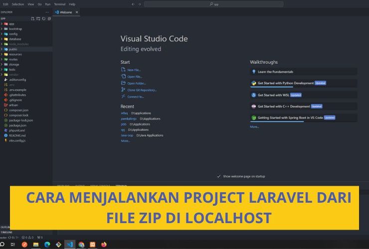 Cara Menjalankan Project Laravel dari File ZIP di Localhost - Inovasicode.com
