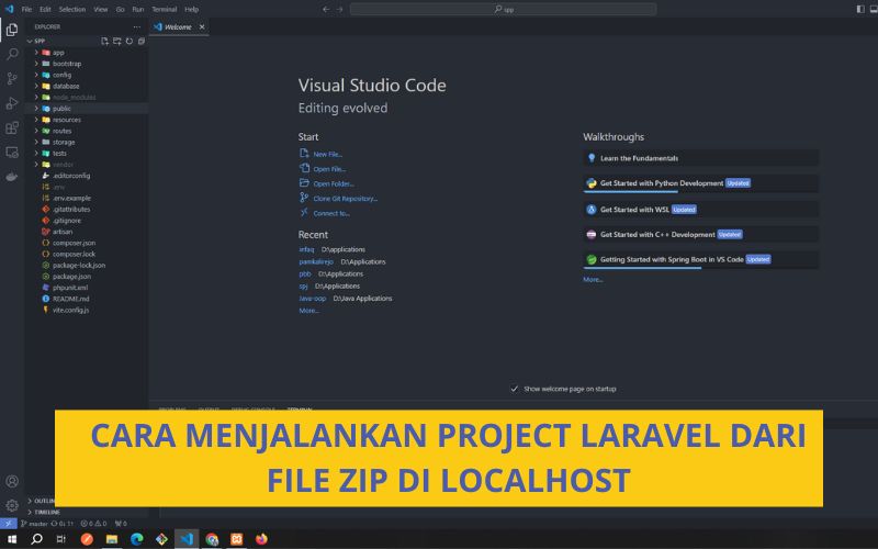 Cara Menjalankan Project Laravel dari File ZIP di Localhost - Inovasicode.com