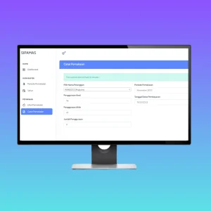 Tampilan petugas mencatat penggunaan air - Inovasicode.com