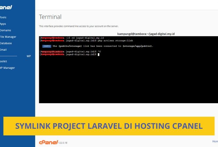 Symlink Project Laravel di Hosting Cpanel - Inovasicode.com